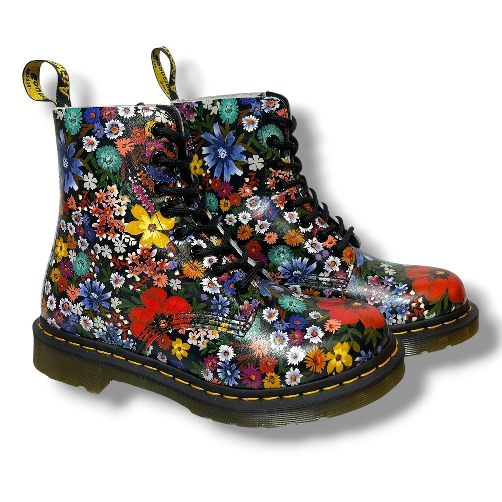 Dr Martens 1460 Pascal Wanderlust Floral 8 Eye Boots Women's 7 UK 5 EU 38 New